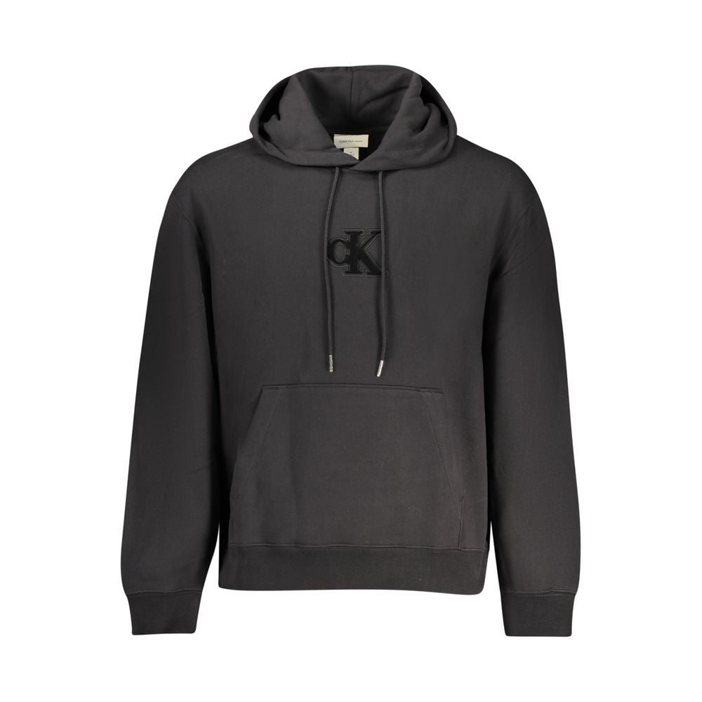Hooded Sweatshirt Hoodie by Calvin Klein for men in cotton polyester black features a edgy silhouette, detailed with a edgy hooded neckline and for a refined finish.