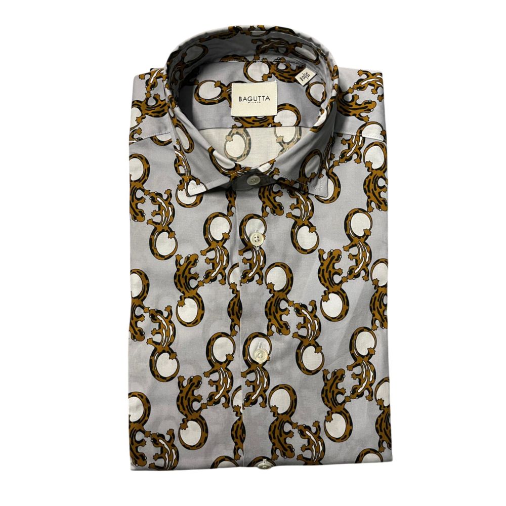 Bagutta Multicolor Cotton Shirt