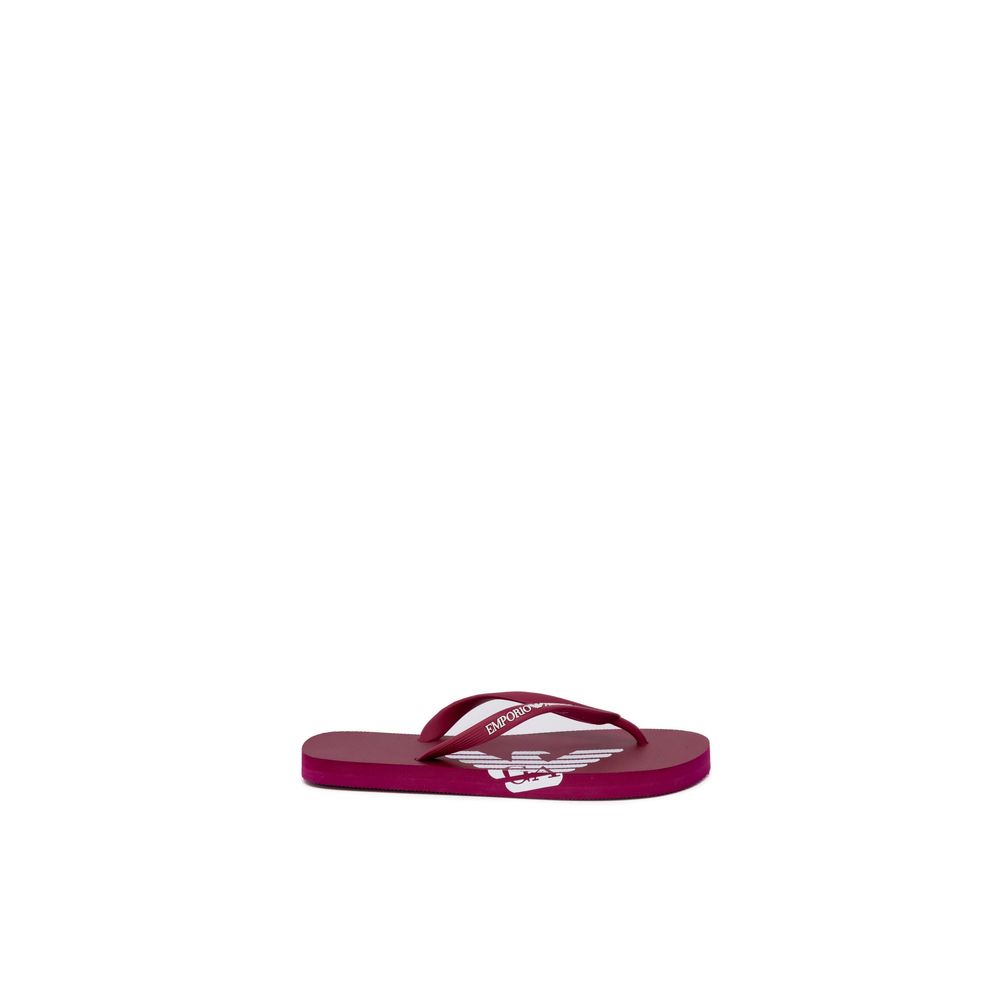 Flip-Flop Sandals by Emporio Armani Underwear for women in rubber red features an statuesque Women's Rubber Flip-Flop Sandals silhouette with a refined and elegant .