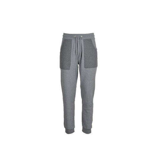 Bikkembergs Gray Cotton Joggers (Workout Pants)