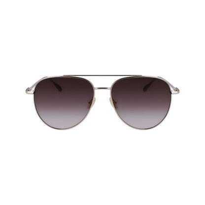 Ferragamo Gold Metal Sunglasses