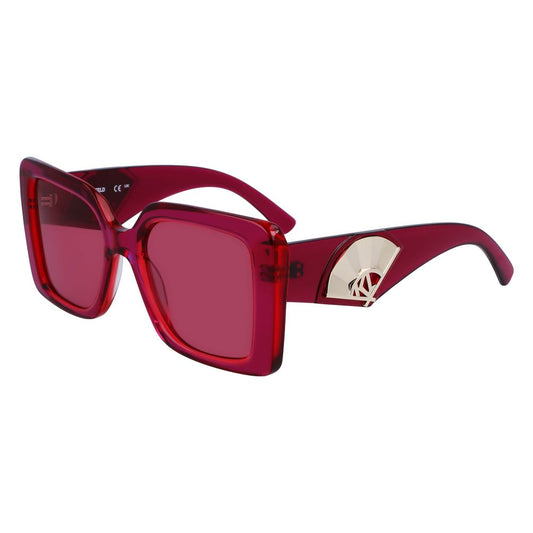 Karl Lagerfeld Red Acetate Sunglasses