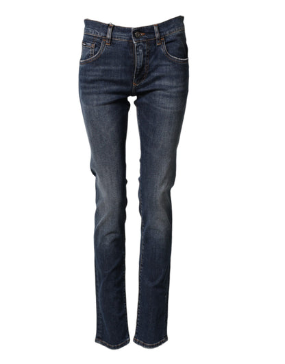 Dolce & Gabbana Men's Skinny Regular Fit Stretch Denim Cotton Jeans - Blue