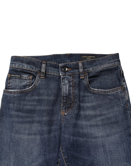 Dolce & Gabbana Men's Skinny Regular Fit Stretch Denim Cotton Jeans - Blue