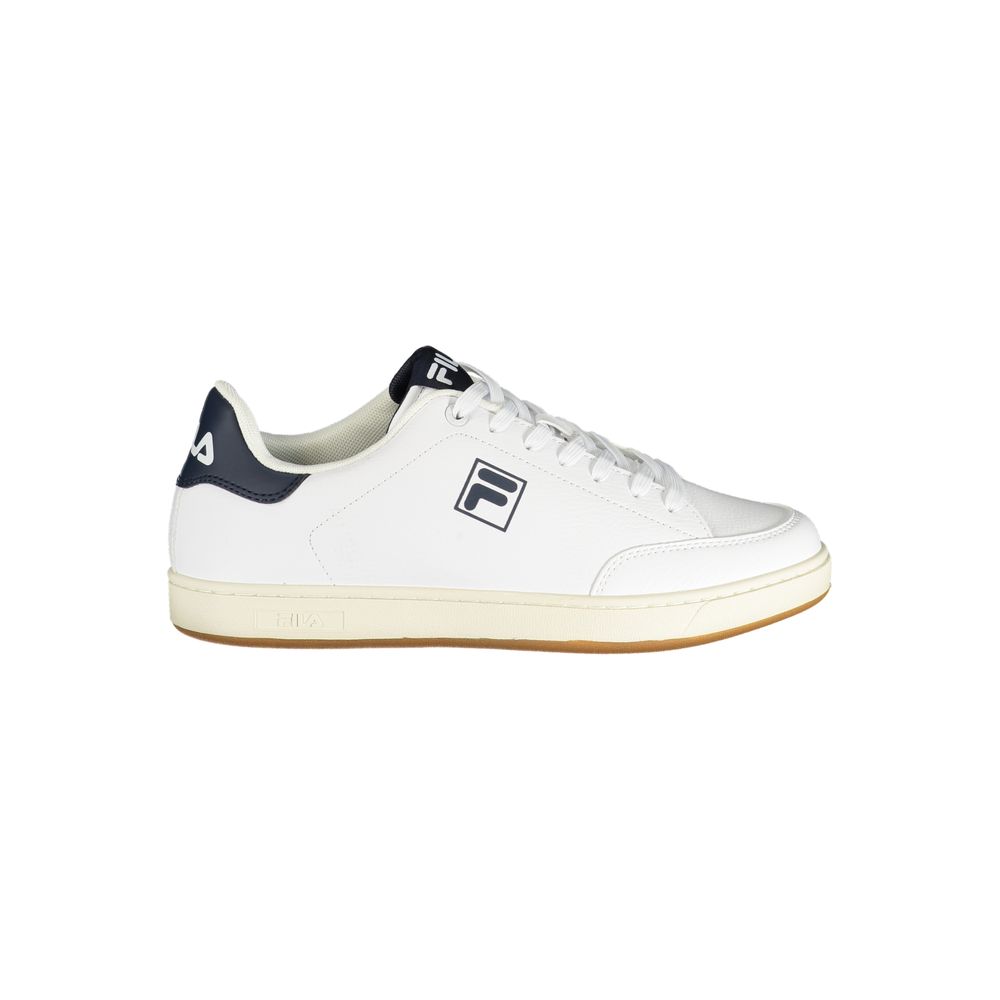 Sneakers by Fila for men in polyester & polyurethane white features a sumptuous design, perfectly showcasing the sumptuous low-top style of this Heart Men's Low-Top Polyester & Polyurethane Sneakers.