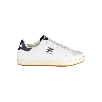 Sneakers by Fila for men in polyester & polyurethane white features a sumptuous design, perfectly showcasing the sumptuous low-top style of this Heart Men's Low-Top Polyester & Polyurethane Sneakers.