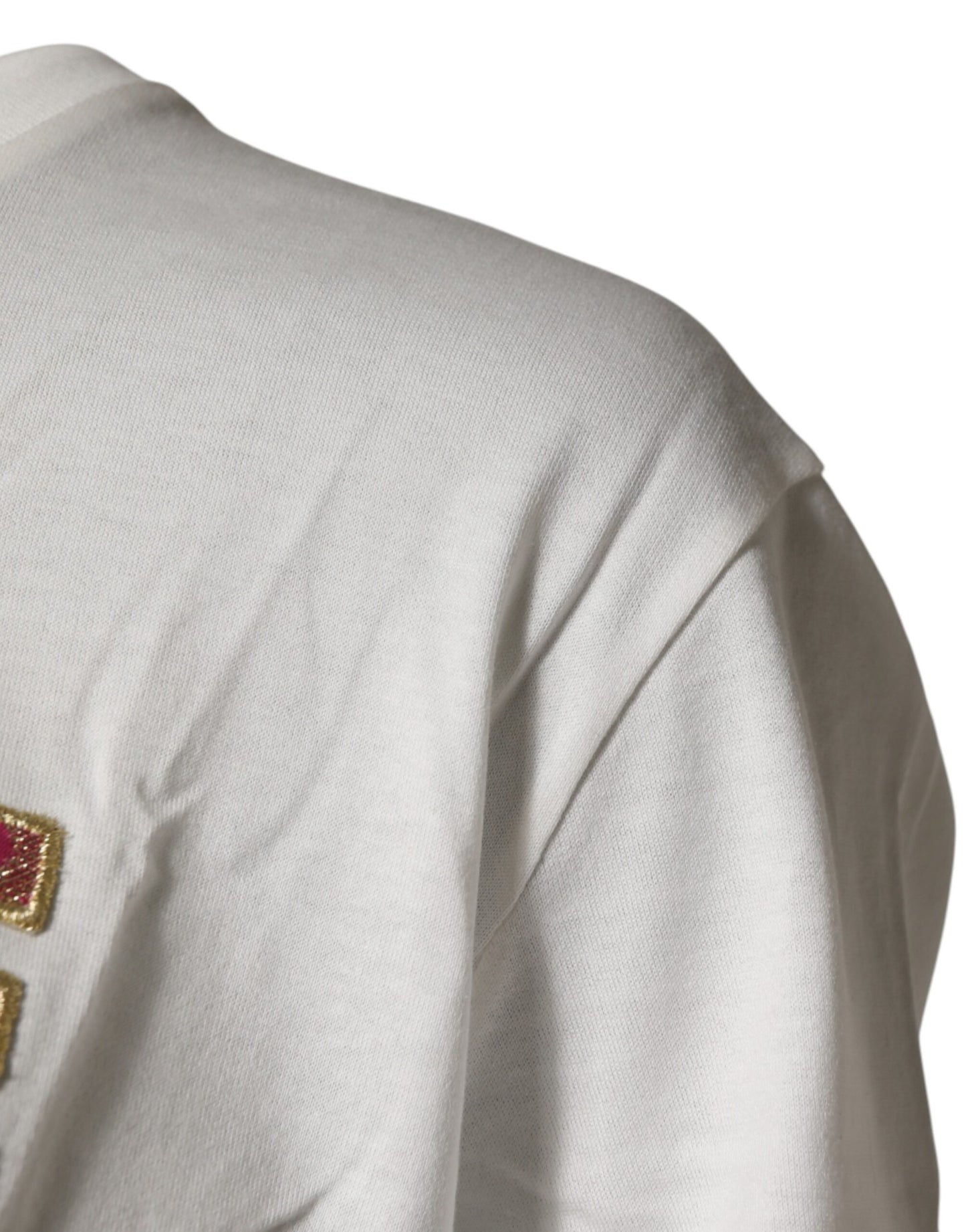 Dolce & Gabbana White Logo Crew Neck Short Sleeves T-shirt