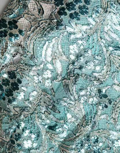 Skirt by Dolce & Gabbana for women in polyester blue & floral features an tailored silhouette, artfully capturing the essence of Women's High Rise Polyester Mini Skirt in a sophisticated mini.