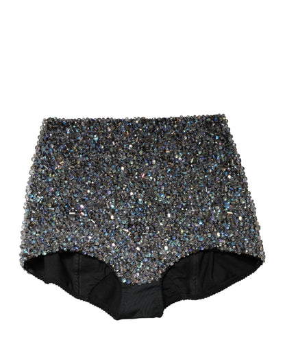 Dolce & Gabbana Women's High Rise Silk & Polyester Short Trousers - Multicolor