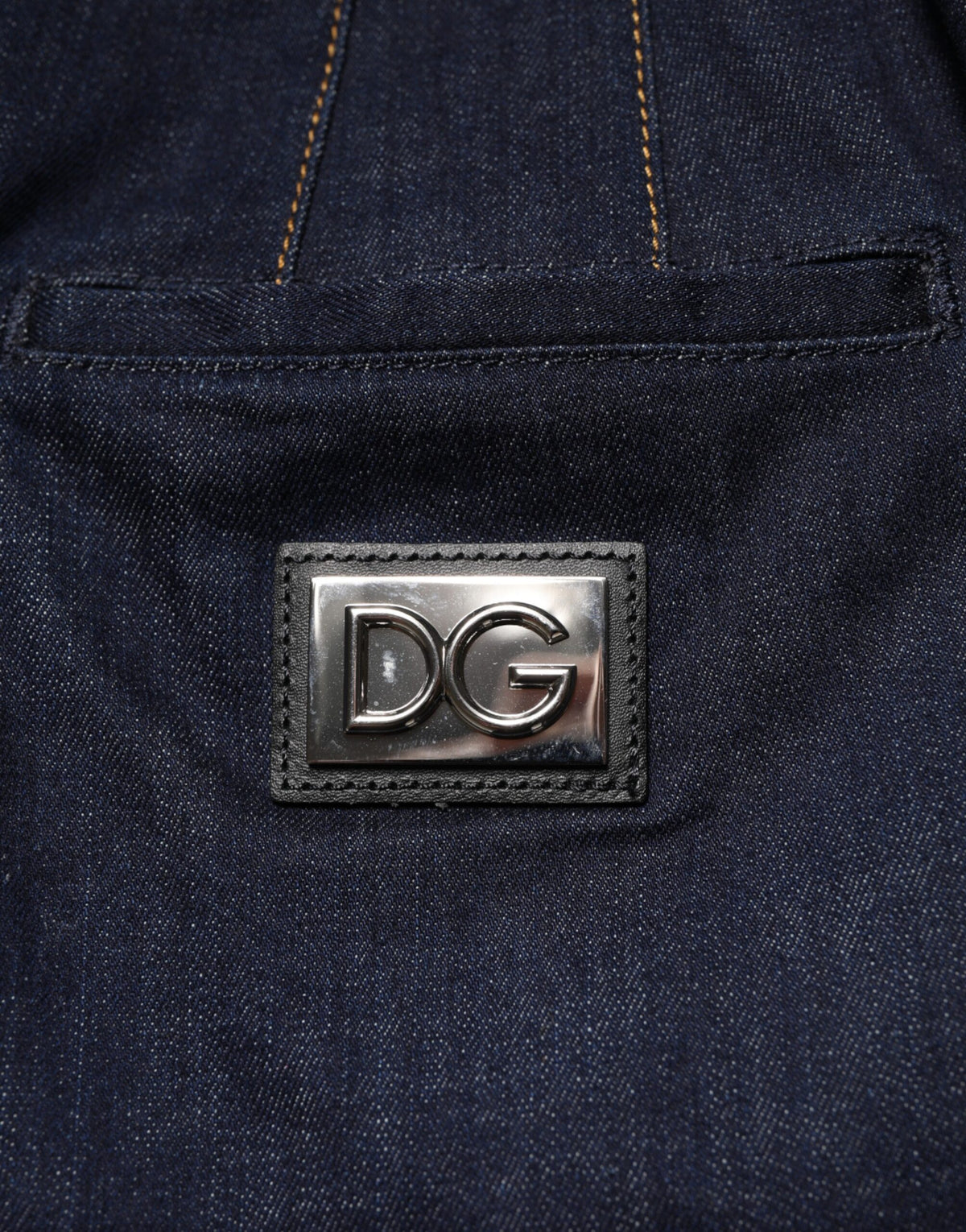 Dolce & Gabbana Women's Denim A Line High Rise Stretch Cotton Midi Skirt - Dark Blue