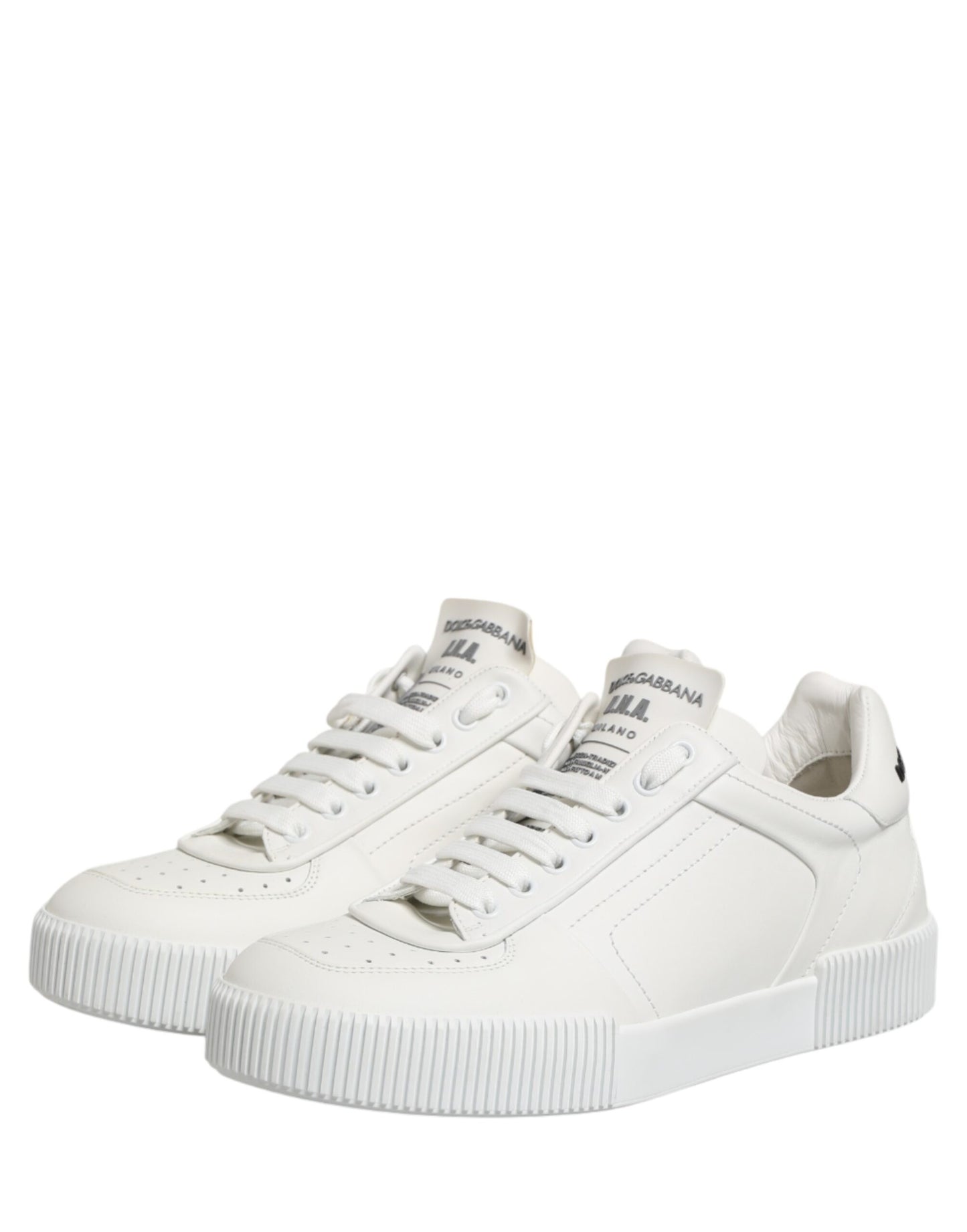 Dolce & Gabbana MIAMI Calf Low Top Men Sneakers  White
