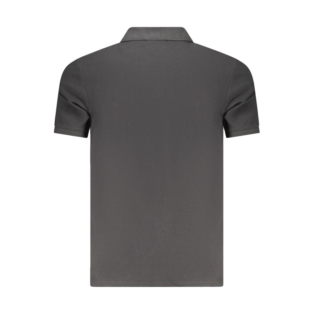 Polo Shirt by Calvin Klein for men in cotton black presents a distinguished silhouette, showcasing a sophisticated and distinguished for a truly distinguished finish.