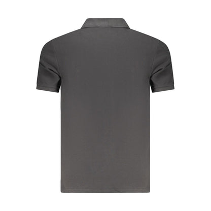 Polo Shirt by Calvin Klein for men in cotton black presents a distinguished silhouette, showcasing a sophisticated and distinguished for a truly distinguished finish.