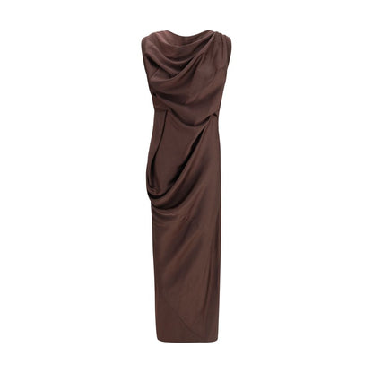 Vivienne Westwood Brown Polyester Cocktail Dress
