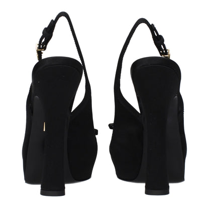 Dolce & Gabbana Black Satin Pumps