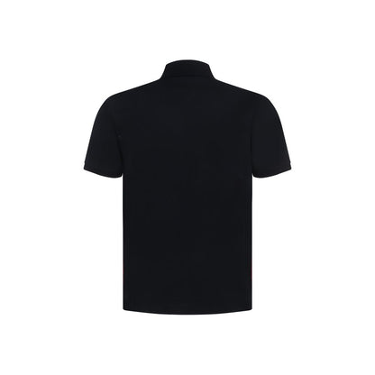 Thom Browne Blue Cotton Polo Shirt
