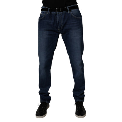 Dolce & Gabbana Blue Washed Cotton Stretch SkinnyDenim Jeans