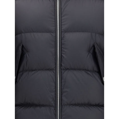 MONCLER x EDWARD ENNINFUL Black Polyamide Coat