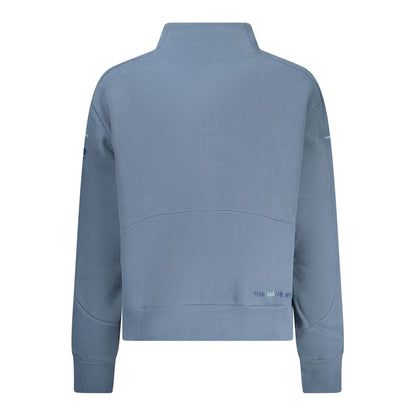Sweatshirt by North Sails for women in cotton blue & print presents a smart casual silhouette, featuring a smart casual wide-neck neckline and for a sophisticated look.