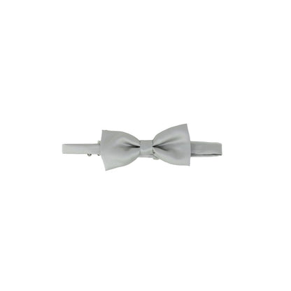 Punto Sella Cravatte Gray Silk Bowtie