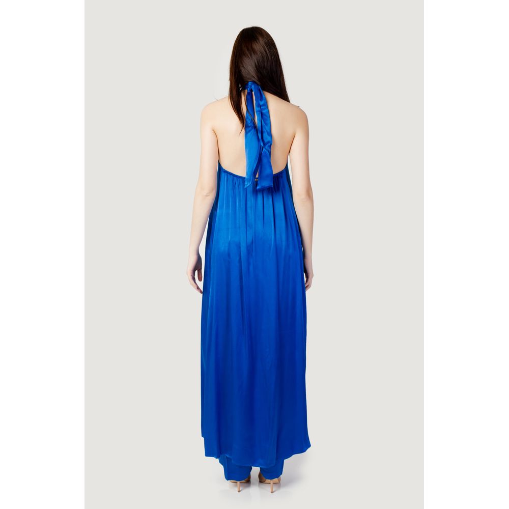 Hanny Deep Blue Polyester Jumpsuit