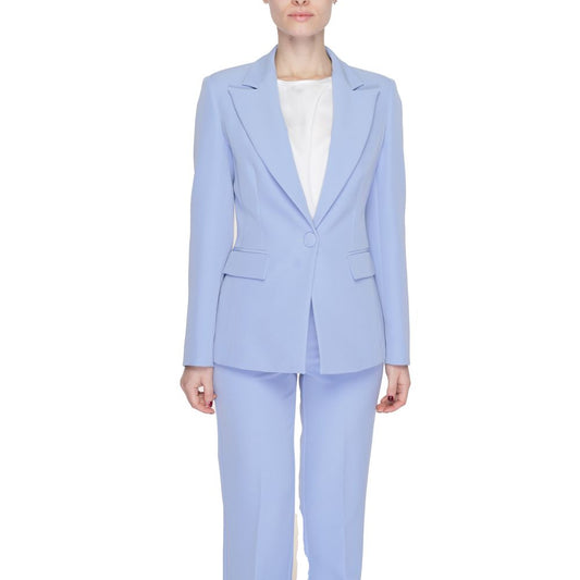 Blazer by Silence for women in stretch polyester purple showcases a polished silhouette, highlighted by a refined and polished for a sophisticated finish.