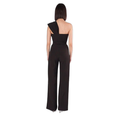 One-Piece by Silence for women in polyester black showcases a beautiful silhouette, elegantly detailed with a beautiful and for a sophisticated, beautiful finish.