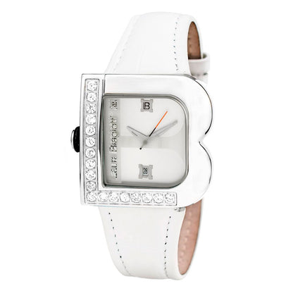 Laura Biagiotti White Leather Dress Watch