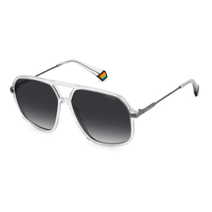 Polaroid PLD6182S900WJ Transparent Unisex Sunglasses with Polarized Lens