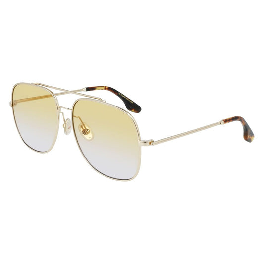 Victoria Beckham VB215S723 Gold Women's Sunglasses with Gradient Polarized Lens