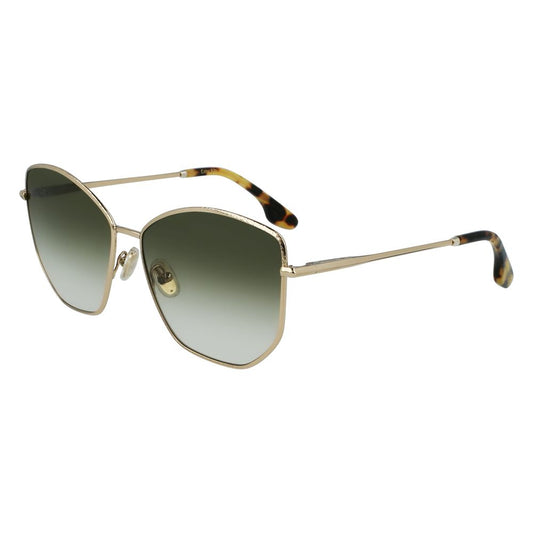 Victoria Beckham VB225S700 Gold Women's Sunglasses with Polarized Lens