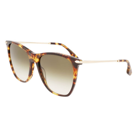 Victoria Beckham VB636S221 Brown Women's Sunglasses with Gradient Polarized Lens