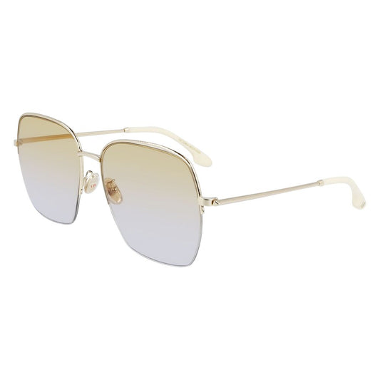 Victoria Beckham VB214SA723 Gold Women's Sunglasses with Polarized Lens