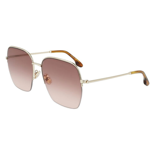Victoria Beckham VB214SA6116725 Gold Women's Sunglasses with Polarized Lens