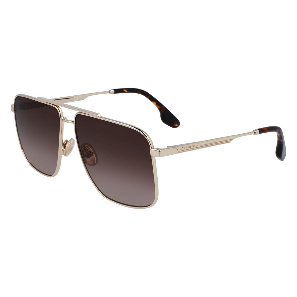 Victoria Beckham VB240S5813702 Gold Women's Sunglasses with Polarized Lens