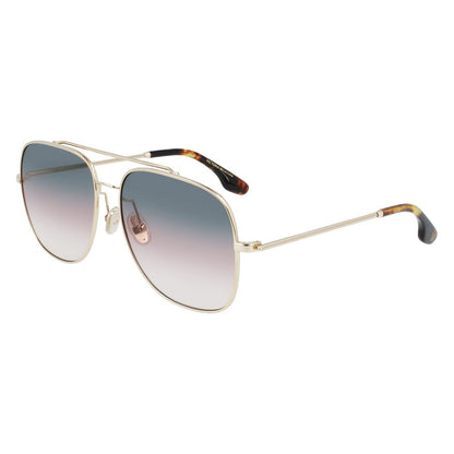 Victoria Beckham VB215S756 Gold Women's Sunglasses with Polarized Lens