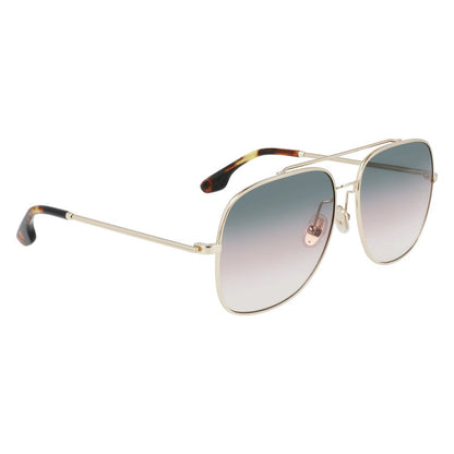 Victoria Beckham VB215S756 Gold Women's Sunglasses with Polarized Lens