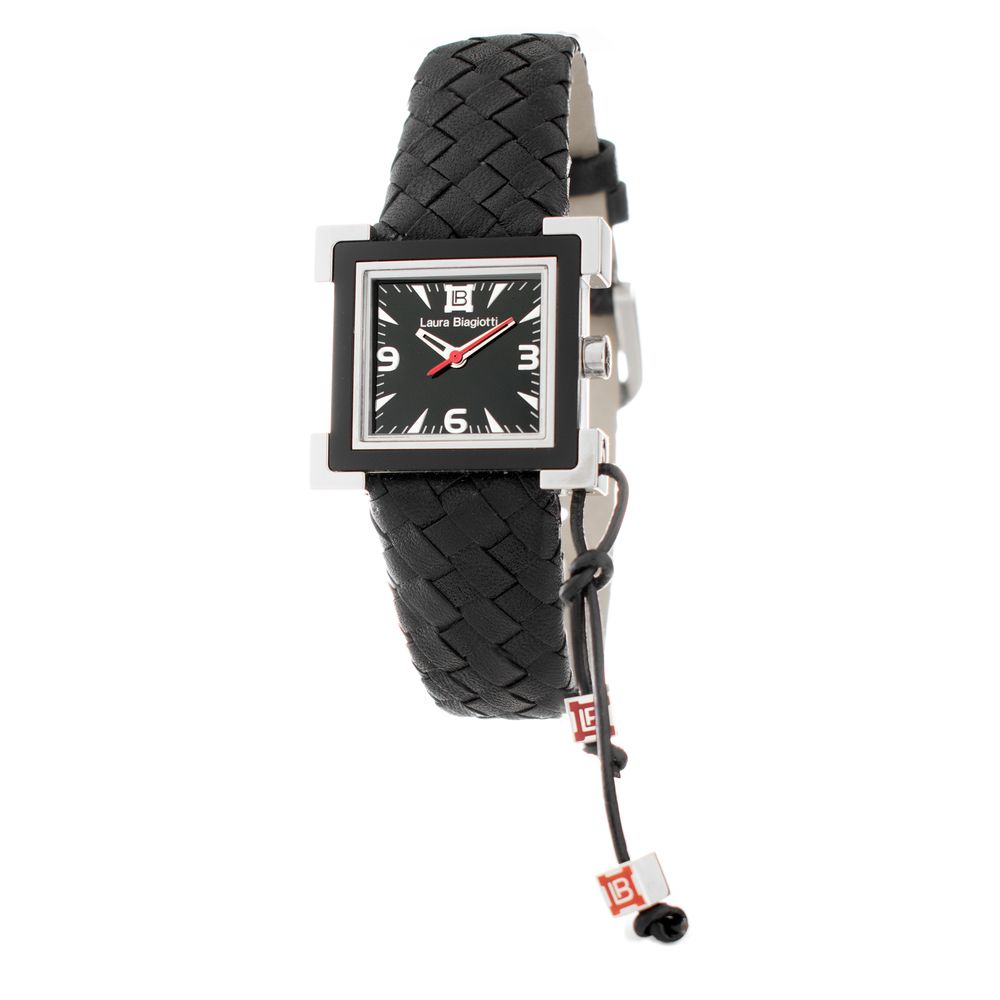 Laura Biagiotti LB0040LNE Black Leather Dress Watch