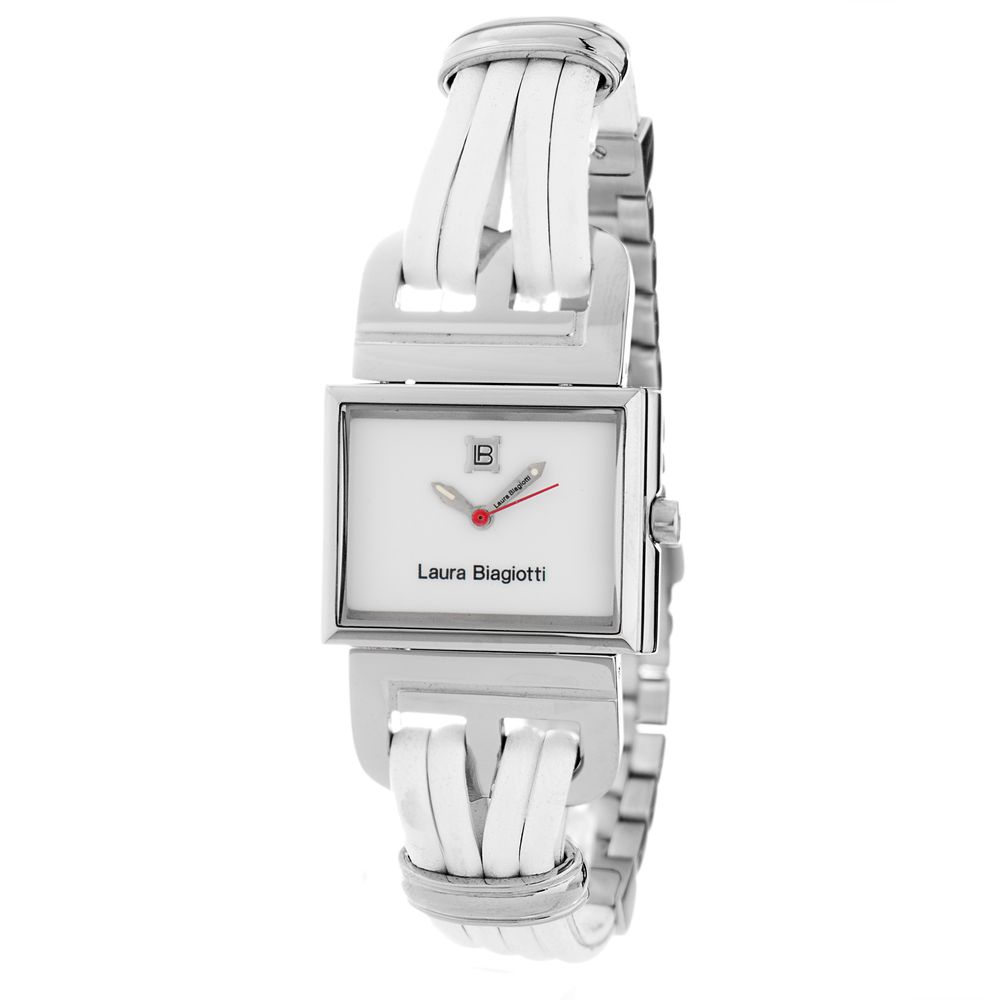 Laura Biagiotti LB 0046L02 White Leather Dress Watch