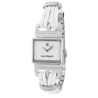 Laura Biagiotti LB 0046L02 White Leather Dress Watch