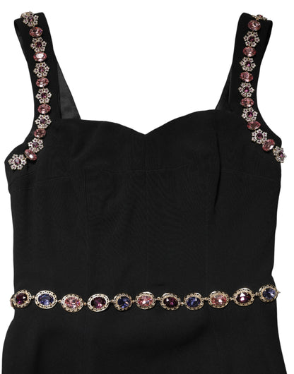 Dolce & Gabbana Women's Gown Mermaid Sheath Cocktail Sleeveless Silk Viscose & Acetate Long Dress - Black Red