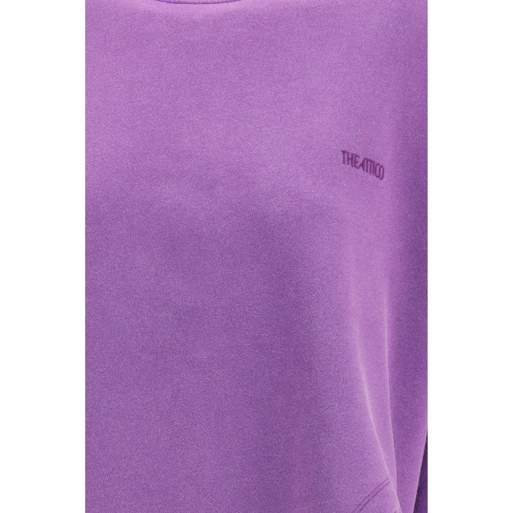 The Attico Purple Cotton Sweatshirt