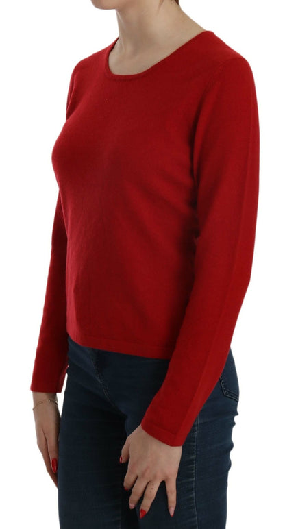 MILA SCHÖN Mila Women's Round Neck Cashmere Sweatshirt - Red