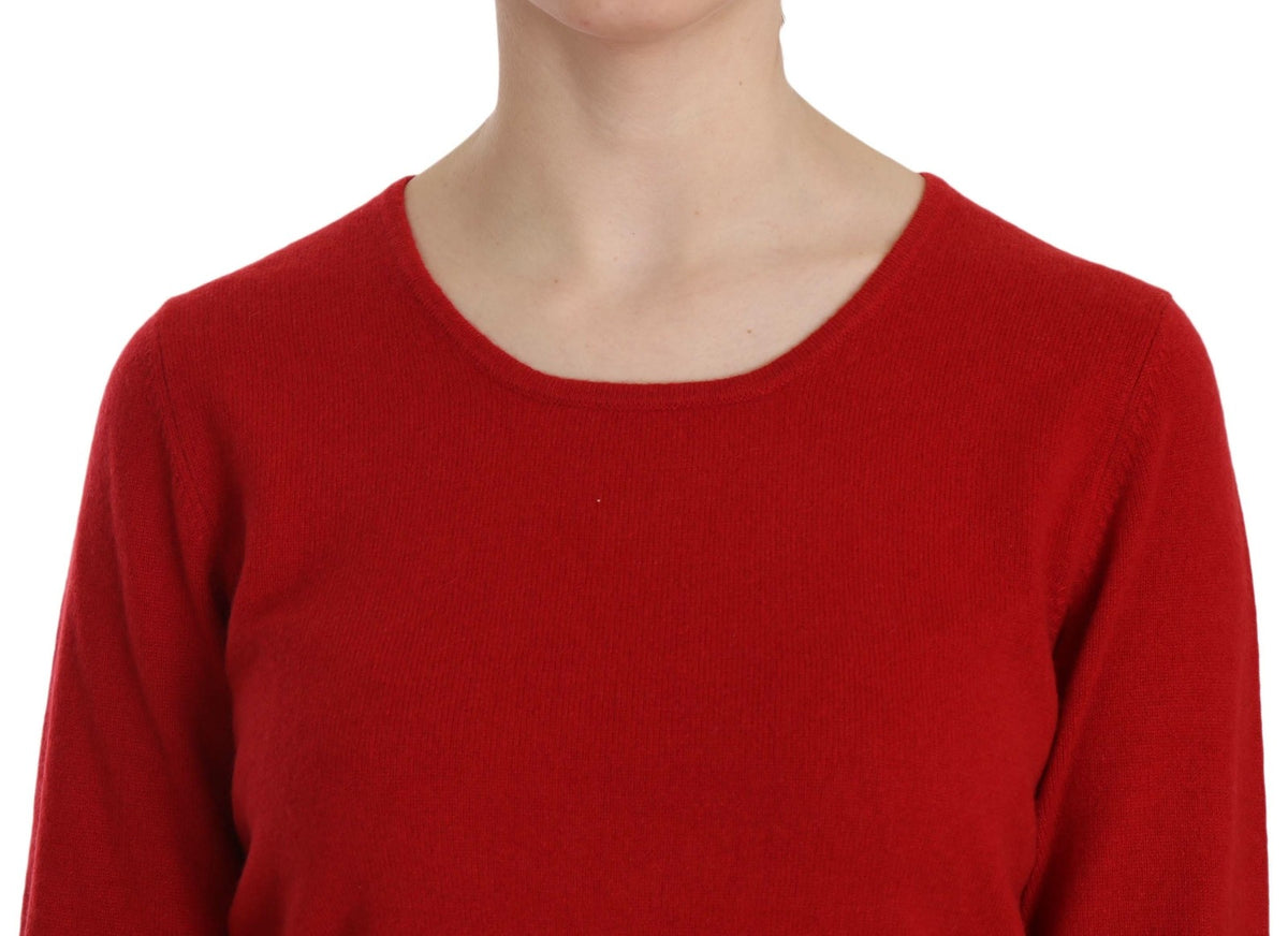 MILA SCHÖN Mila Women's Round Neck Cashmere Sweatshirt - Red