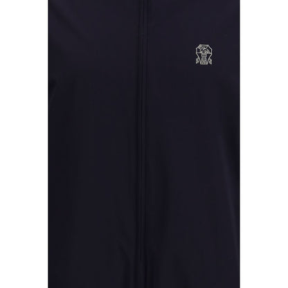 Brunello Cucinelli Blue Polyamide Shell Jacket