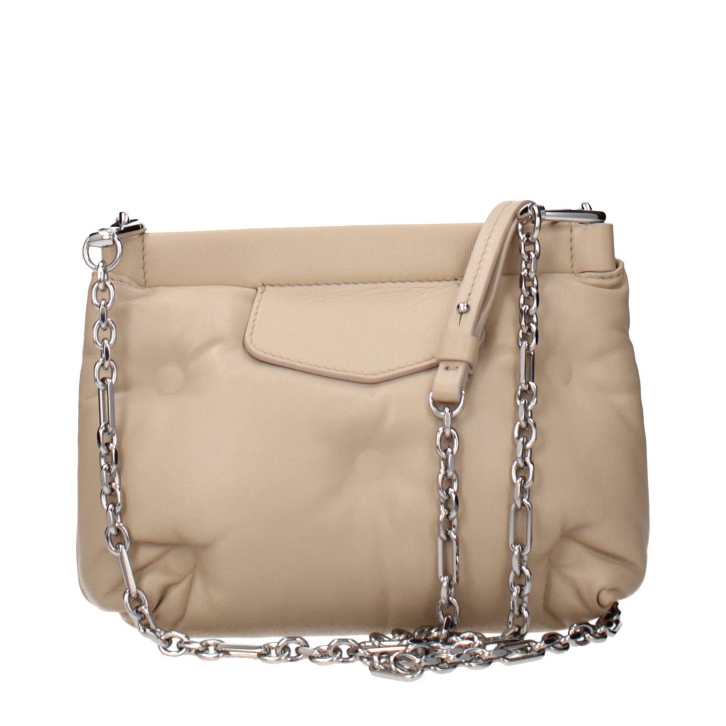 Crossbody Handbag by Maison Margiela for women in leather beige showcases a versatile sophistication silhouette, featuring a secure , versatile sophistication , and versatile crossbody-strap & adjustable-strap for a versatile sophistication finish.