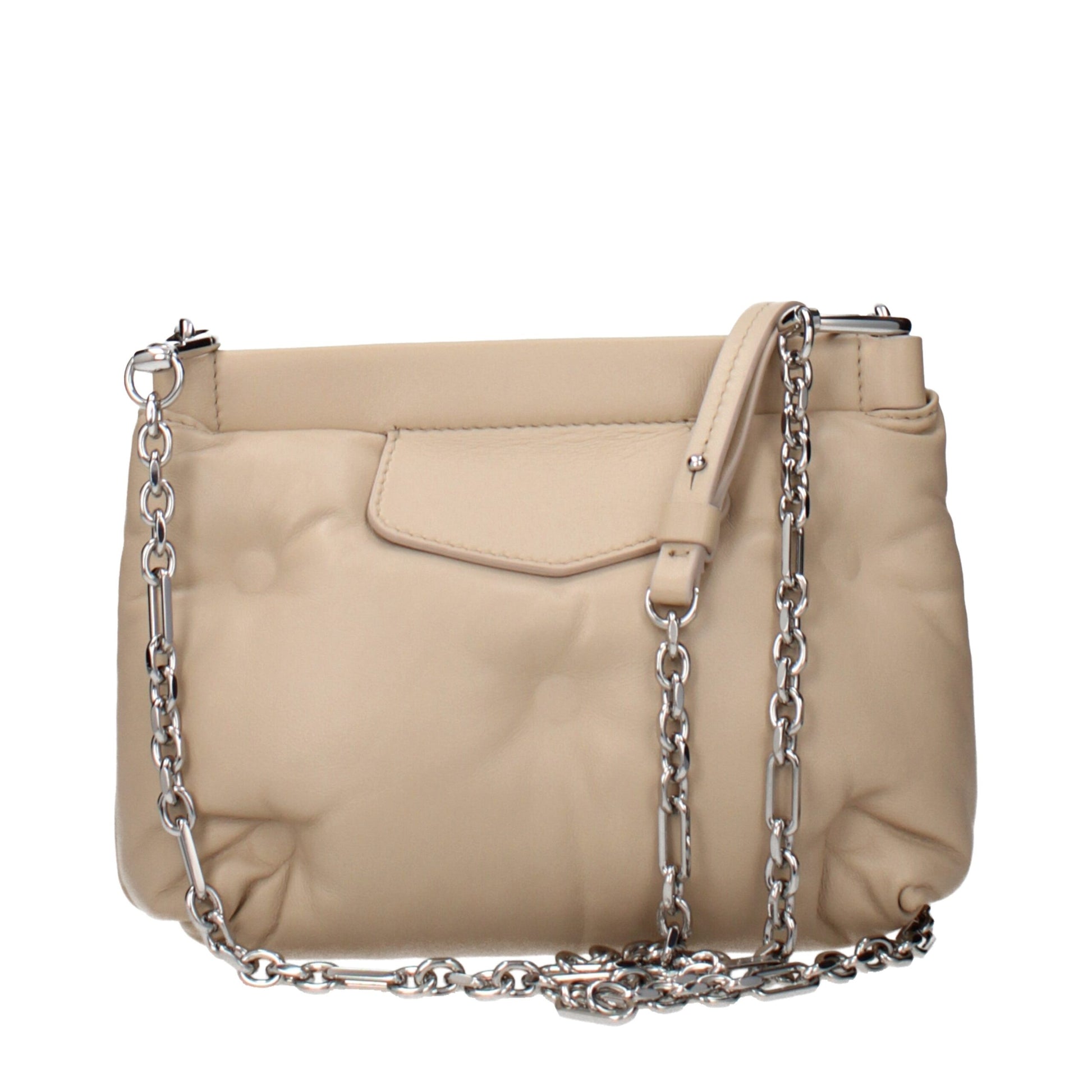 Crossbody Handbag by Maison Margiela for women in leather beige showcases a versatile sophistication silhouette, featuring a secure , versatile sophistication , and versatile crossbody-strap & adjustable-strap for a versatile sophistication finish.