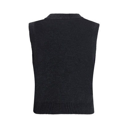Ganni Black Wool Sweatshirt