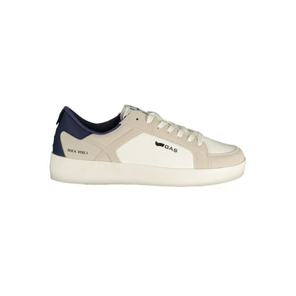 Gas Crisp Men's Athletic Polyester & Polyurethane Sneakers - Blue White