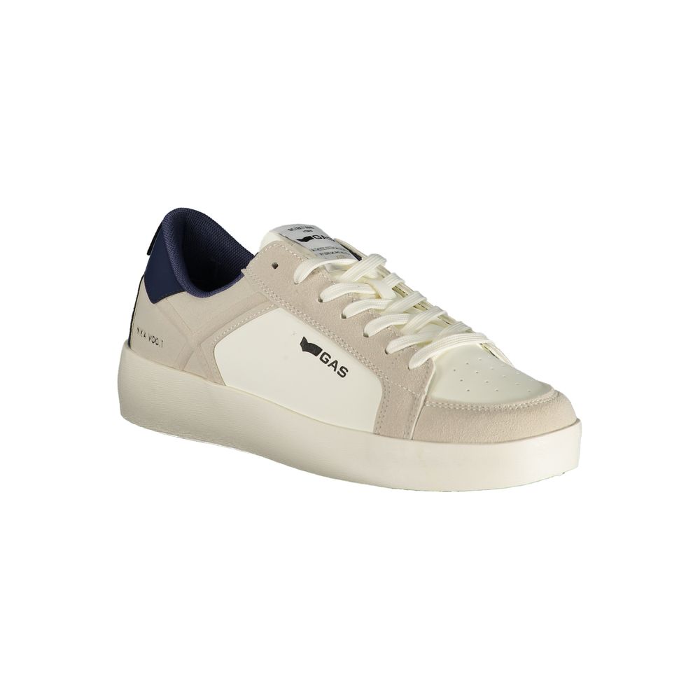 Gas Crisp Men's Athletic Polyester & Polyurethane Sneakers - Blue White